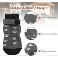 thumbnail image 3 of Anti-slip Dog Socks For Dogs 2 Pairs Soft Adjustable Paw Protection Dog Grip Socks With Strap Traction Control, 3 of 5
