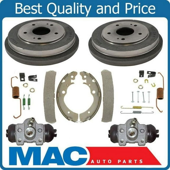 100% New Rear Brake Drums Shoes Spring Kit Wheel Cylinder for Honda CRV 97-01 6p