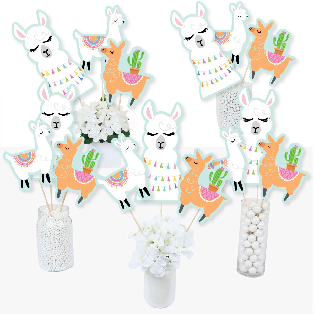 25 Pieces Puppy Dog Party/ Decoration Set Pet Birthday Party Centerpiece/ Sticks Table Toppers for Puppy Dog Themed Party Baby Shower Birthday Party Supplies Double Side Printed