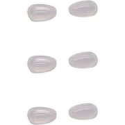 Lot of 3 Pairs NicelyFit Clear Nose Pads for Oakley Eyeglass Frames Keel Tincan Tinfoil Tailpin Caveat Feedback Holbrook Metal Tailback etc