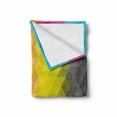 thumbnail image 2 of Abstract Soft Flannel Fleece Throw Blanket, Colorful Geometric Vertical Pattern Modern Mosaic Design Illustration, Cozy Plush for Indoor and Outdoor Use, 50" x 60", Multicolor, by Ambesonne, 2 of 6