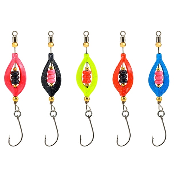 Señuelo Pesca Giratorio Cebo Duro Metal para Trucha Lucio 5 Uds.