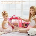 thumbnail image 4 of 1pc Mini Scene Furniture Model Mini Bench Wooden Mini Double Chair Model, 4 of 9