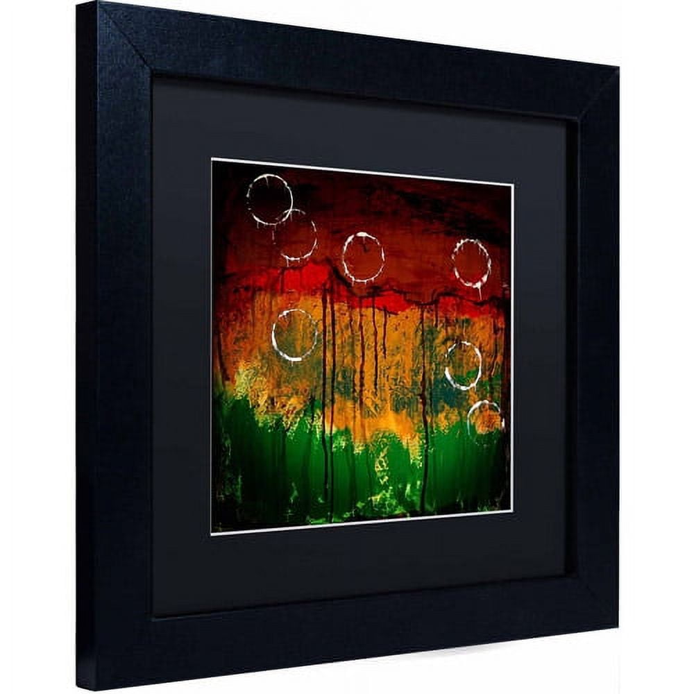 Trademark Fine Art "The Ridges" Canvas Art by Nicole Dietz, Black Matte, Black Frame