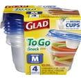 thumbnail image 2 of Recipientes de almacenamiento de alimentos Glad To Go, tamaño mediano, 700 ml, paquete de 6, 2 of 5