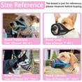 thumbnail image 4 of GFDYREE Dog Muzzle, Mesh Muzzle for Small Medium Large Dogs, Soft Dog Muzzle to Prevent Biting Chewing, Drinkable Breathable Adjustable Puppy Muzzle(L(Snout: 7"-8¾"), Pink), 4 of 7