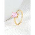 thumbnail image 1 of 1pc Cubic Zirconia Decor Ring Copper Jewelry, 1 of 4