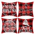 thumbnail image 1 of Pulgadas Decoración Del Hogar De Navidad Funda De Almohada De Felpa Al Aire Libre Funda De Cojín Decoración De Navidad 4 Uds. 45Cm/17,69 Speravity HA014822-00, 1 of 7