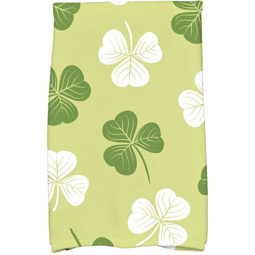 Simply Daisy 18" x 30" Lucky Holiday Floral Print Kitchen Towel