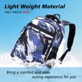 thumbnail image 5 of IvyH Boys Backpack 2PCS Camo Breathable Middle Elementary Schoolbag Bookbag Set with Crossbody Bag,Orange, 5 of 8