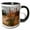 Black/White, variant on 3drose, Usa, Utah, Arches Np. Desert Globemallow and Approaching Storm Clouds, 11oz Mug