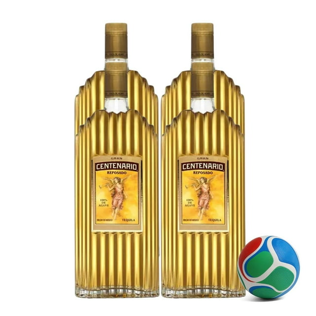 4 Tequila Gran Centenario Reposado 700 ml + Balón Mini
