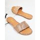 thumbnail image 2 of Round Toe Rhinestone Flat Sandals, 2 of 4