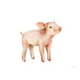 thumbnail image 2 of Pete, Katrina 32x26 Black Ornate Wood Framed with Double Matting Museum Art Print Titled - Sweet Piggy on White, 2 of 4