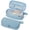 Blue, variant on SUNEE Cute Pencil Case, Large Capacity Pencil Pouch Aesthetic Zipper Pencil Bag, Big Storage Pen Organizer for Stationery, Soft Quilted Pencil Box Back to School Supplies for Teen Girls Boys, Pink