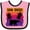 Pink and Black, variant on Inktastic San Diego California Sunset Boys or Girls Baby Bib