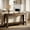 Rustic Brown, variant on Finmind 63" Entryway Table, Modern Rustic Console Table with Scalloped Edge & Storage Shelf, Light Brown