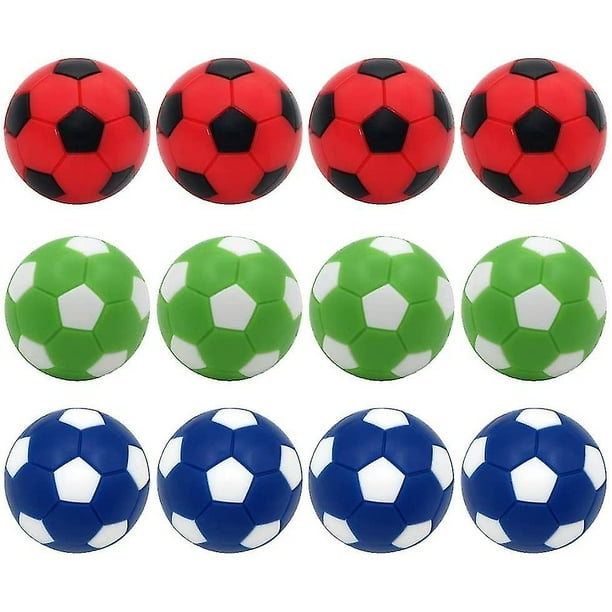 Ballon de rechange pour baby-foot, ballon de football, mini ballon de  football 36 mm, ballon de football officiel, lot de 12 accessoires de  football multicolores 