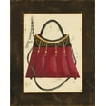 thumbnail image 2 of Sophie Devereux 12x14 White Modern Wood Framed Wall Art Titled - Fashion Purse I, 2 of 5