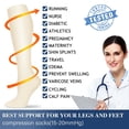 thumbnail image 5 of 3 Pairs Medical Sport Compression Socks - 15-20mmhg Graduated Knee-High Support for Men & Women, Ideal for Soccer, Running, and Nurses, 5 of 6