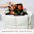 thumbnail image 6 of Peach Luxurious Velvet Travel Organizer Box with Removable Compartment - Ideal Gift for Jewelry Lovers, Necklace Holders, 6 of 7