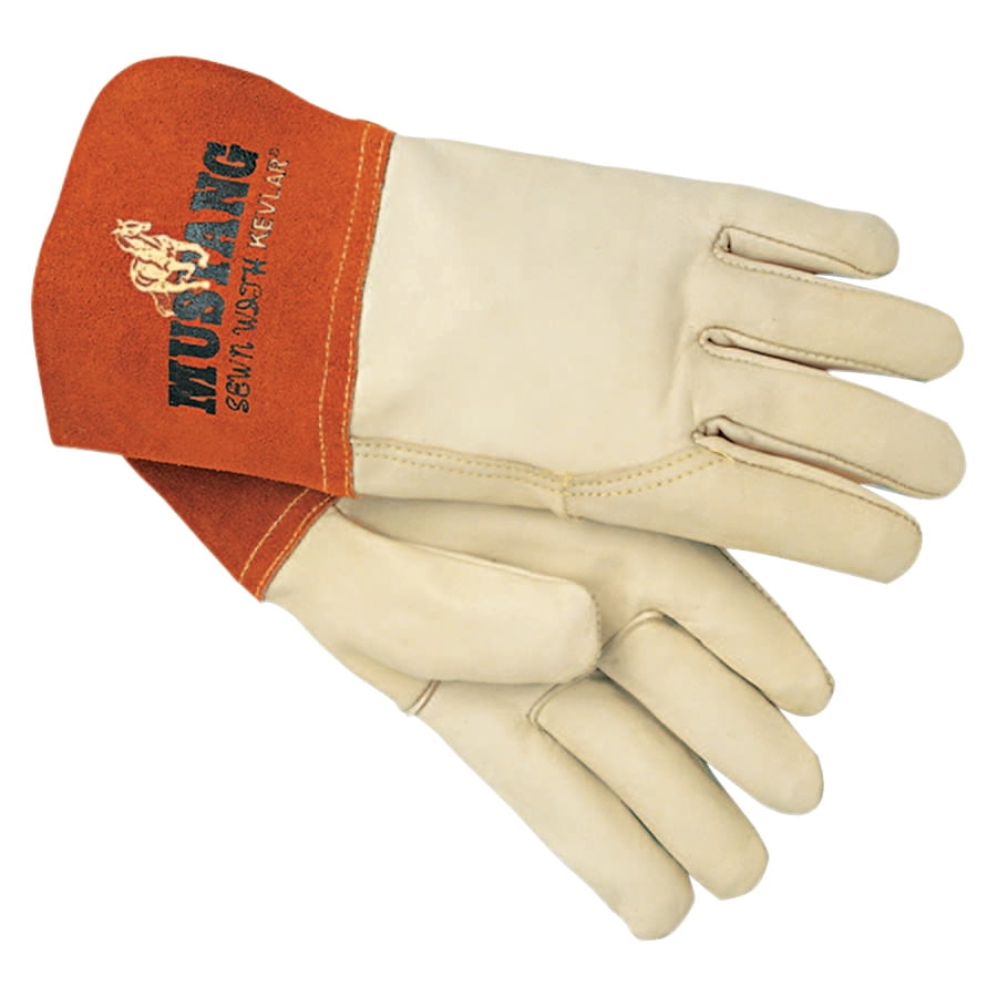 Memphis Glove Mig/Tig Welders Gloves, Premium Grain Cowhide, Medium