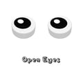 thumbnail image 4 of LEGO Parts and Pieces - 50 Pcs Mixed Lot of White 1X1 Tile (Full Eyes, Partially Closed Eyes, and Closed Eyes) Plus Minifigureland Tile, 4 of 5