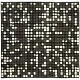 thumbnail image 6 of SAFAVIEH Soho Ryan Geometric Dotted Wool Area Rug, Black/White, 3'6" x 5'6", 6 of 9