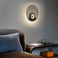thumbnail image 3 of Chinese iron round LED wall lamp, suitable for corridor, attic, passage, cafe lighting installation, 3 of 3