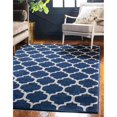 thumbnail image 1 of Unique Loom 3128493 8 x 10 ft. Philadelphia Trellis Rectangular Rug, Navy Blue, 1 of 10