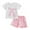 C3 Pink spring outfit toddler girl 2t, variant on Toddler Baby Girl Summer Clothes Short Sleeves T-Shirt Tops and Ruffled Shorts Set Cute Summer Outfits 2Pcs Baby Girls' Clothing Sets Ruffle Shorts 2T
