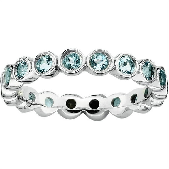 Aquamarine Sterling Silver Ring