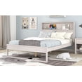 thumbnail image 6 of Bedroom Sets, Full Size Platform Bed with Storage Headboard, Sockets and USB Ports, Solid Wood Bed Room Set for Teens Adult Bedroom, 6 of 7