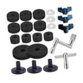 thumbnail image 4 of 23 Piezas de Accesorios de Repuesto para Platillos, Funda para Batería, Almohadillas de Fieltro Livianas, Funda para Soporte de Platillos para Piezas Negro, 4 of 8