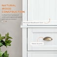 thumbnail image 3 of HOMCOM 72" Farmhouse Kitchen Pantry Cabinet with Drawer, Distressed White, 3 of 9