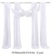 thumbnail image 5 of Ganfancp Transparente Voile Curtain\ Decorativo para Cruzar Cortina Shops\ Boda Decoración Scarf\ 70 X 550 Cm 2Pc Rebajas Hoy Liquidación 2X Velo de Novia, 5 of 5