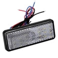 thumbnail image 3 of Herwey Universal Motorcycle Scooter Moped Rectangle LED Reflector Tail Brake Light Stop Lamp , Motorcycle Rectangle Reflector,Rectangle Reflector, 3 of 3