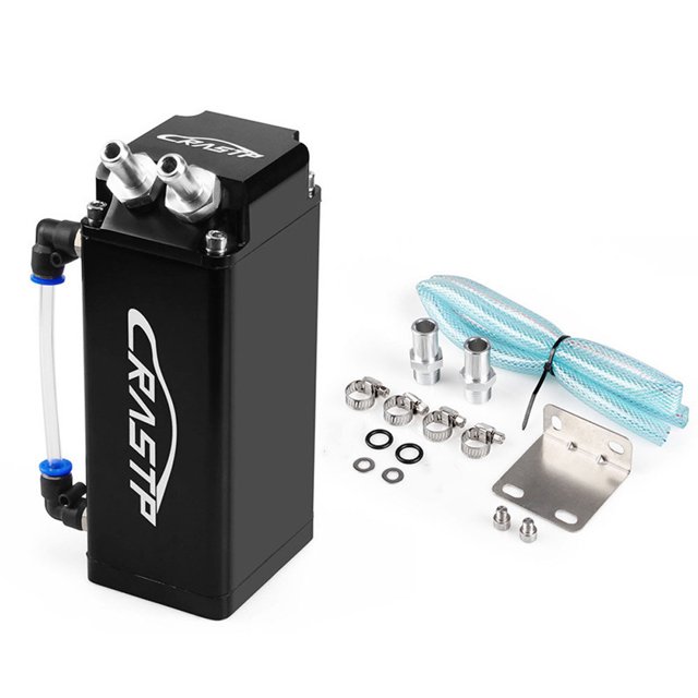 Accesorios de modificación personalizados para coche RASTP, recipiente de aceite cuadrado, separador de gas y aceite, recipiente de filtro de recuperación de aceite residual secundario- Gree red dontodent Kuyhfg Sin marca