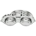 thumbnail image 3 of Assiette pour Aliments pour Enfants, Assiette pour Enfants en Acier Inoxydable 304 Compartimentée Assiette pour Aliments en Acier Inoxydable Performance Finement Réglée, 3 of 8