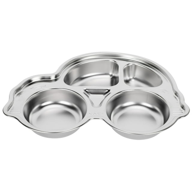 Plato de comida Jadeshay Acero inoxidable 304 Plata 29,5 x 21,5 cm