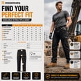 thumbnail image 3 of Riggermen Mens Cargo Work Pant Elasticated Waist Relaxed Fit Black, 30Wx30L, 3 of 8