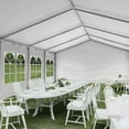 thumbnail image 4 of Aoodor 26 x 20 ft Marquee Party Tent with Church Window Sidewalls, Waterproof Pavillion Tent, Outdoor Event Tent, Wedding Party Tent - White, 4 of 10