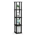 thumbnail image 5 of Furinno 11.6"W x 11.6"D x 57.7"H 5-Shelf Corner Decorative Shelves, Black, 5 of 5