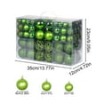 thumbnail image 5 of Shoreew 100 Pcs Christmas Balls Ornaments Plastic Shatterproof Hanging Balls Decoration for Xmas Tree Holiday Home Party Decor, 5 of 7