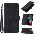 thumbnail image 1 of Tarise Phone Case for Samsung Galaxy S22 Ultra, Premium PU Leather Card Holder Wrist Strap Magnetic Closure Flip Stand Function TPU Interior Book Cover for Samsung S22 Ultra 5G Wallet Case, Black, 1 of 7