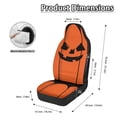 thumbnail image 6 of Chririnla Waterproof Automotive Seat Covers & Accessories for Interior Accessories Polyester Stretchy Car Seat Covers, Orange Black Stripe, 6 of 12
