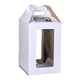 thumbnail image 3 of Caja alta para pastel, contenedor de transporte para sacar pastel, portador de pastel endurecido multiusos, caja de transporte para bodas y graduación blanco 25cmx25cmx30cm mayimx Cajas altas para pasteles, 3 of 9