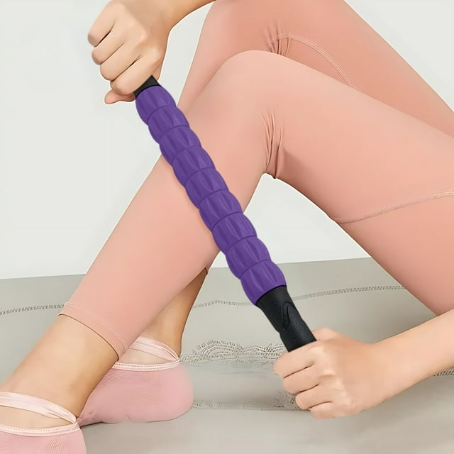Rodillo de masaje Gear | Rodillo de fascia de plástico para aliviar el tejido muscular profundo | Herramienta de recuperación de fitness y yoga para entrenadores y atletas | Rodillo de masaje