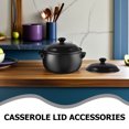UPGRATOR Universal Black Ceramic Pot Lid for Clay Pots Stew Cooking Pot ...
