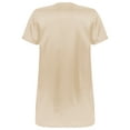 thumbnail image 4 of DPOIS Men's Night Shirt V Neck Short Sleeve Sleep Shirt Comfy Sleepwear Loungewear Light Apricot XXL, 4 of 7